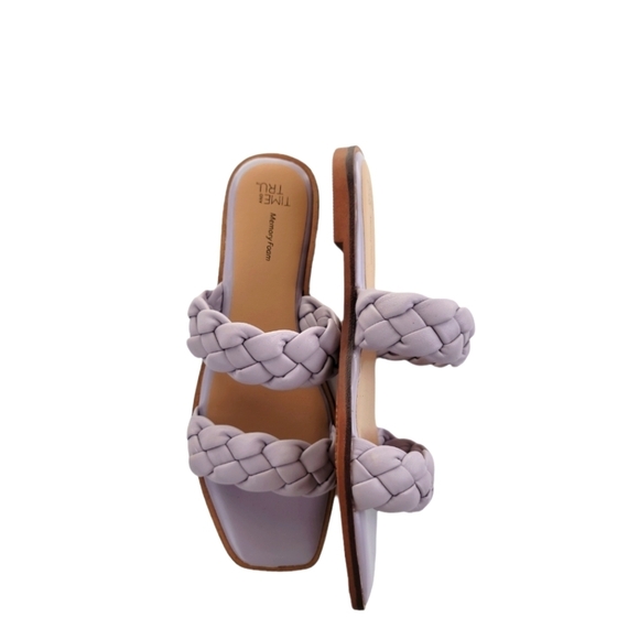 Time and Tru Purpke Braided 2 Band Sandals‎ - Picture 2 of 7